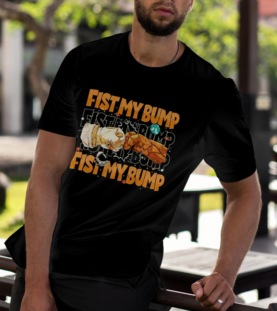 Fist My Bump Grace And Rocky Cartoon Style Fist Bump T-Shirt
