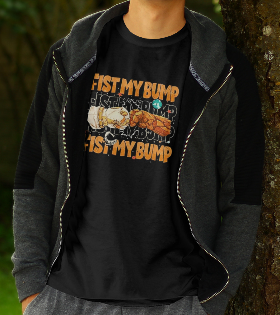 Fist My Bump Grace And Rocky Cartoon Style Fist Bump T-Shirt