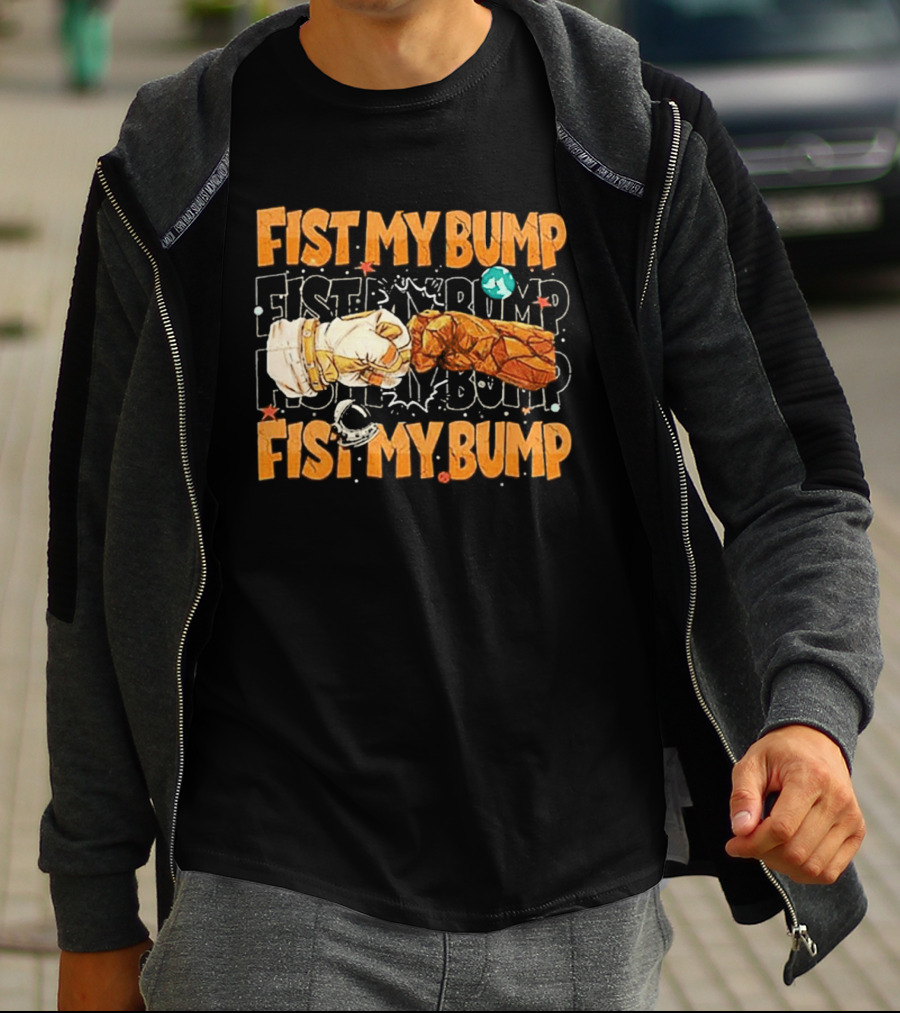 Fist My Bump Grace And Rocky Cartoon Style Fist Bump T-Shirt