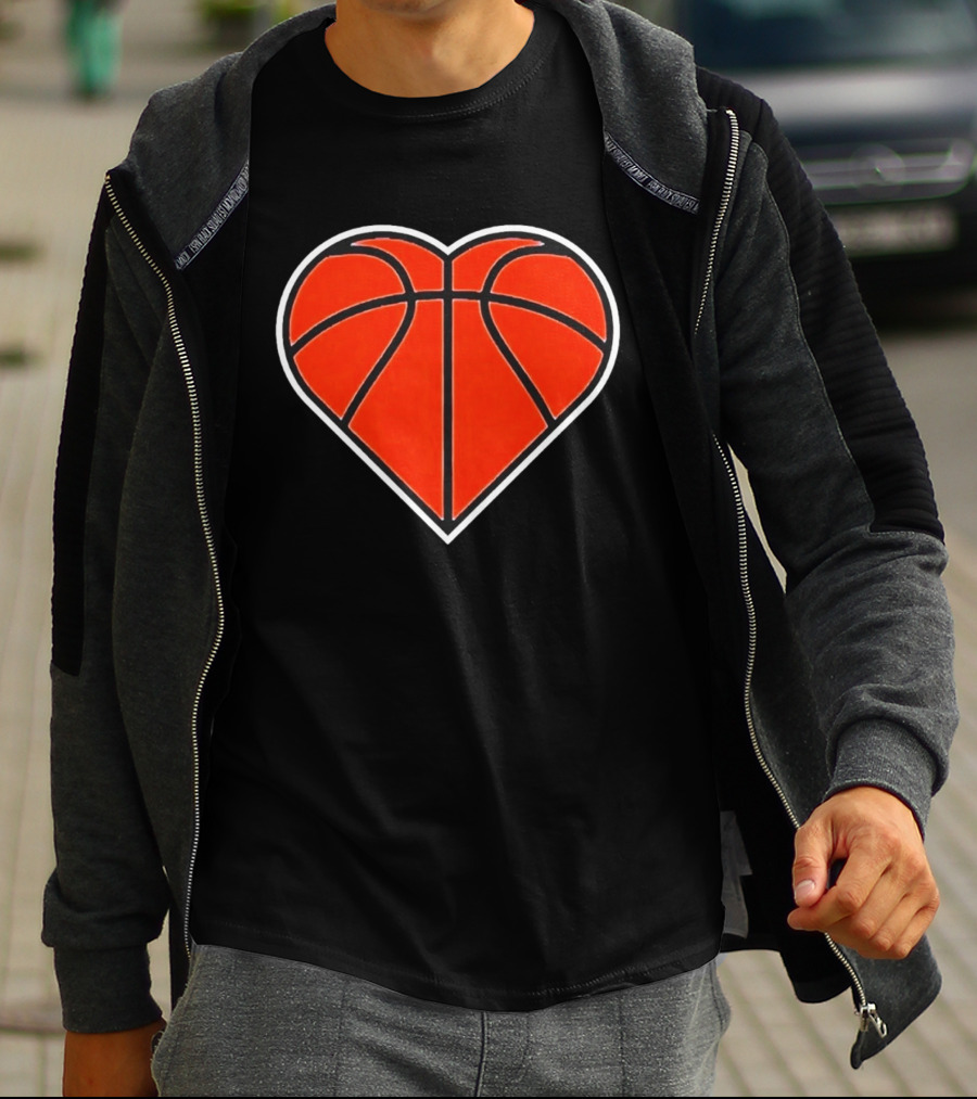 New York Knicks Basketball Heart T-Shirt