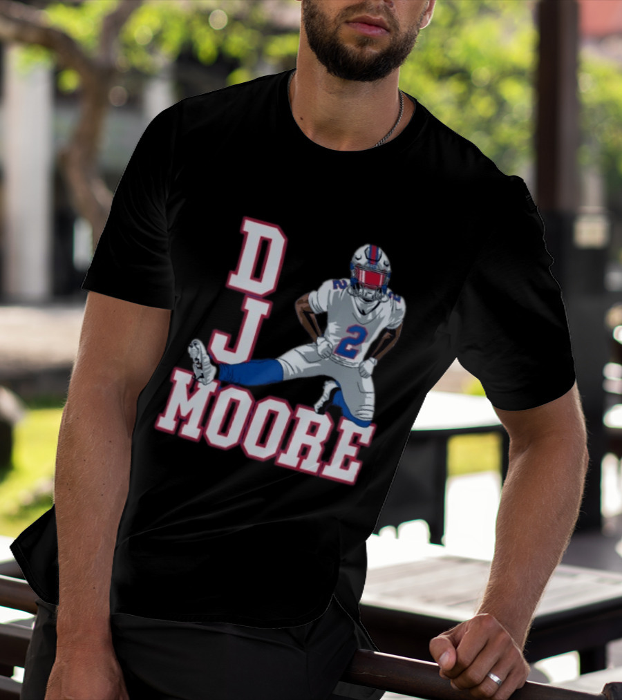 DJ Moore Buffalo Football Jersey Number 2 Athletic Pose T-Shirt