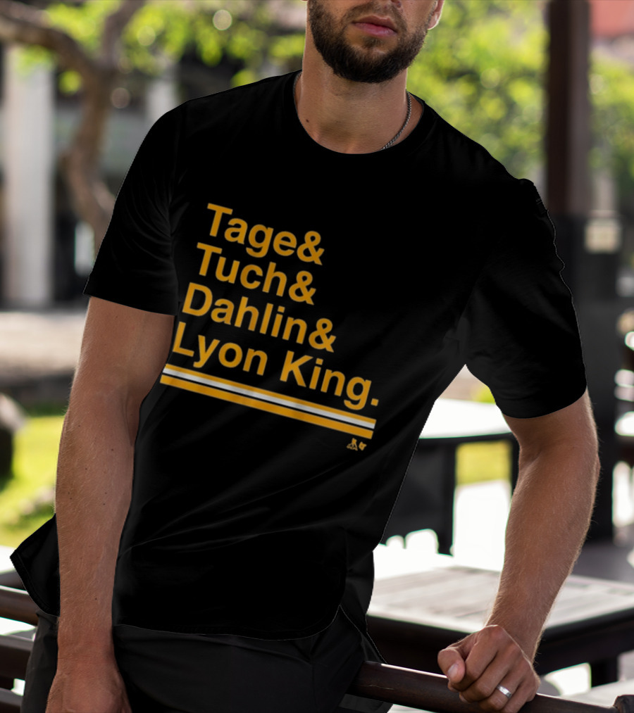 Tage Tuch Dahlin Lyon King Buffalo Hockey Ampersand T-Shirt