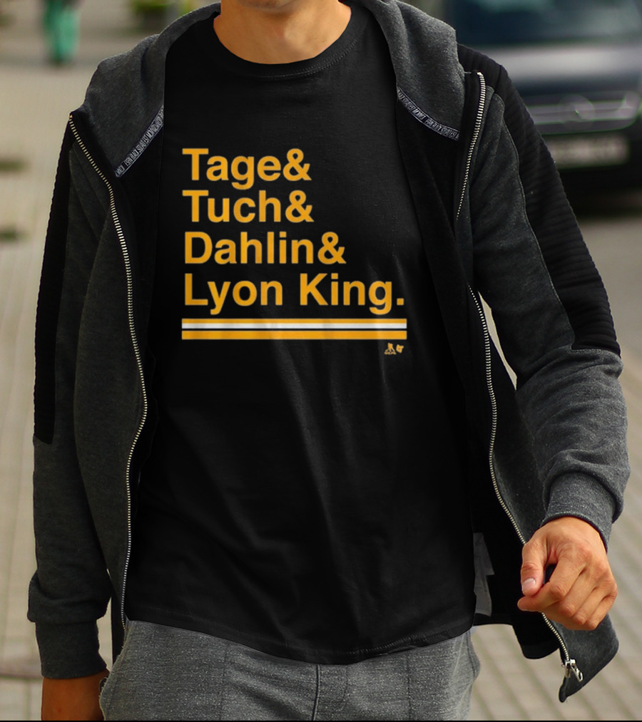 Tage Tuch Dahlin Lyon King Buffalo Hockey Ampersand T-Shirt