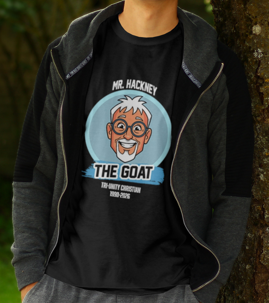 Mr. Hackney The Goat Tri Unity Christian 1990 2026 T-Shirt