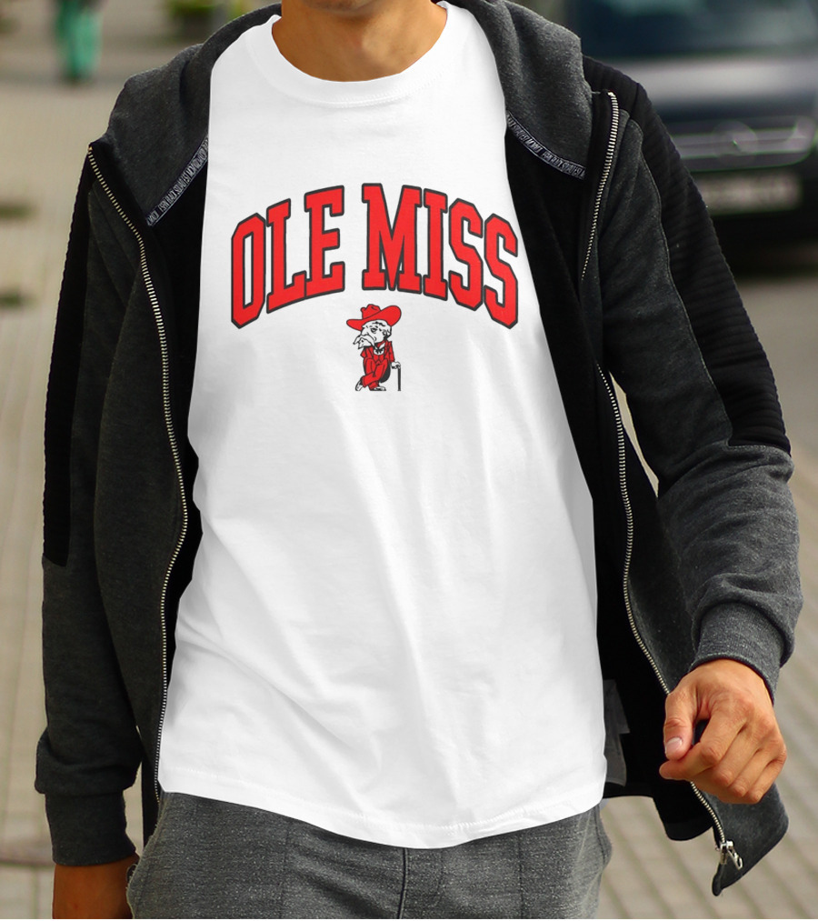 Ole Miss Rebels Colonel Reb Arch T-Shirt