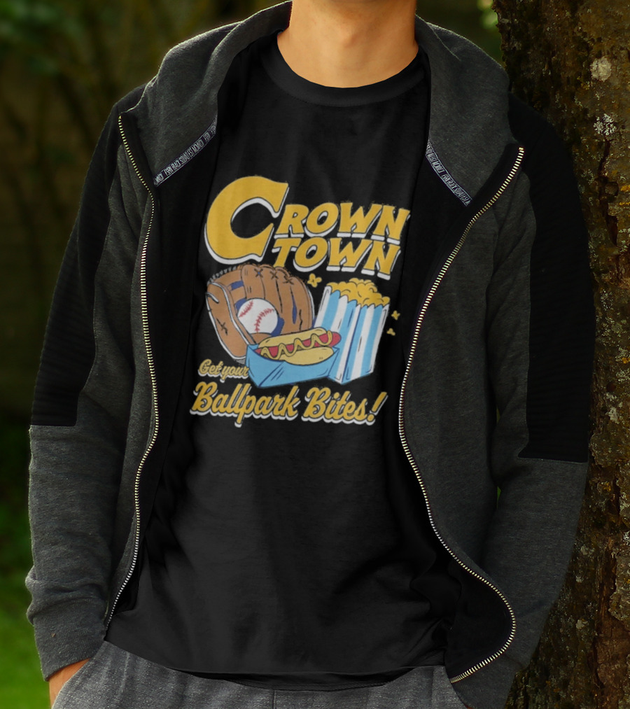 Crown Town Ballpark Bites Get Your Snacks T-Shirt