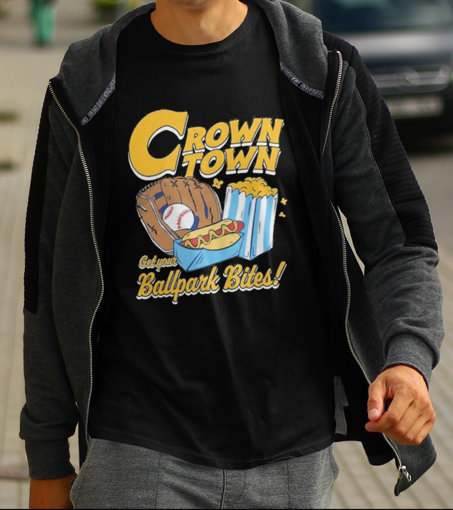 Crown Town Ballpark Bites Get Your Snacks T-Shirt