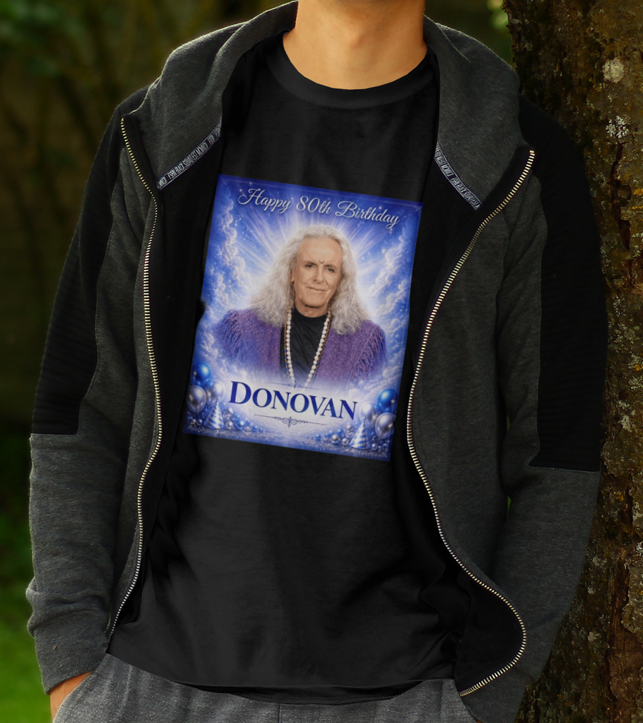 Happy 80th Birthday Donovan Celebration T-Shirt