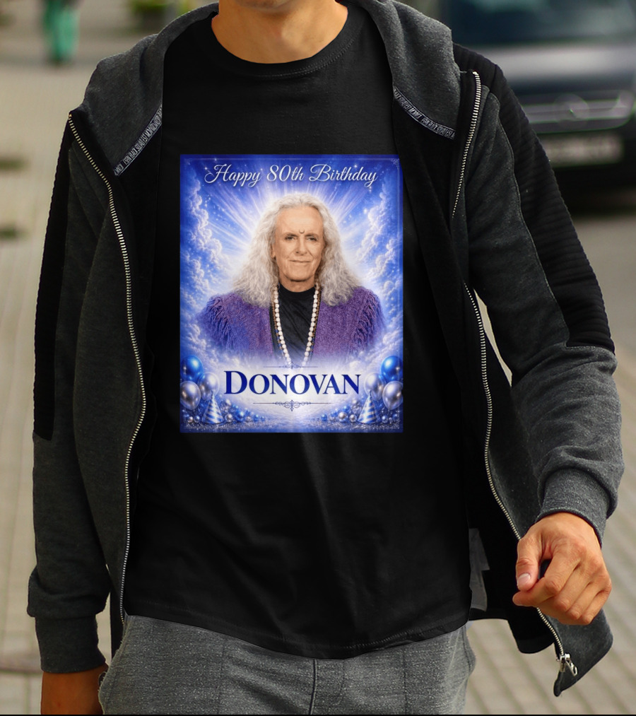 Happy 80th Birthday Donovan Celebration T-Shirt