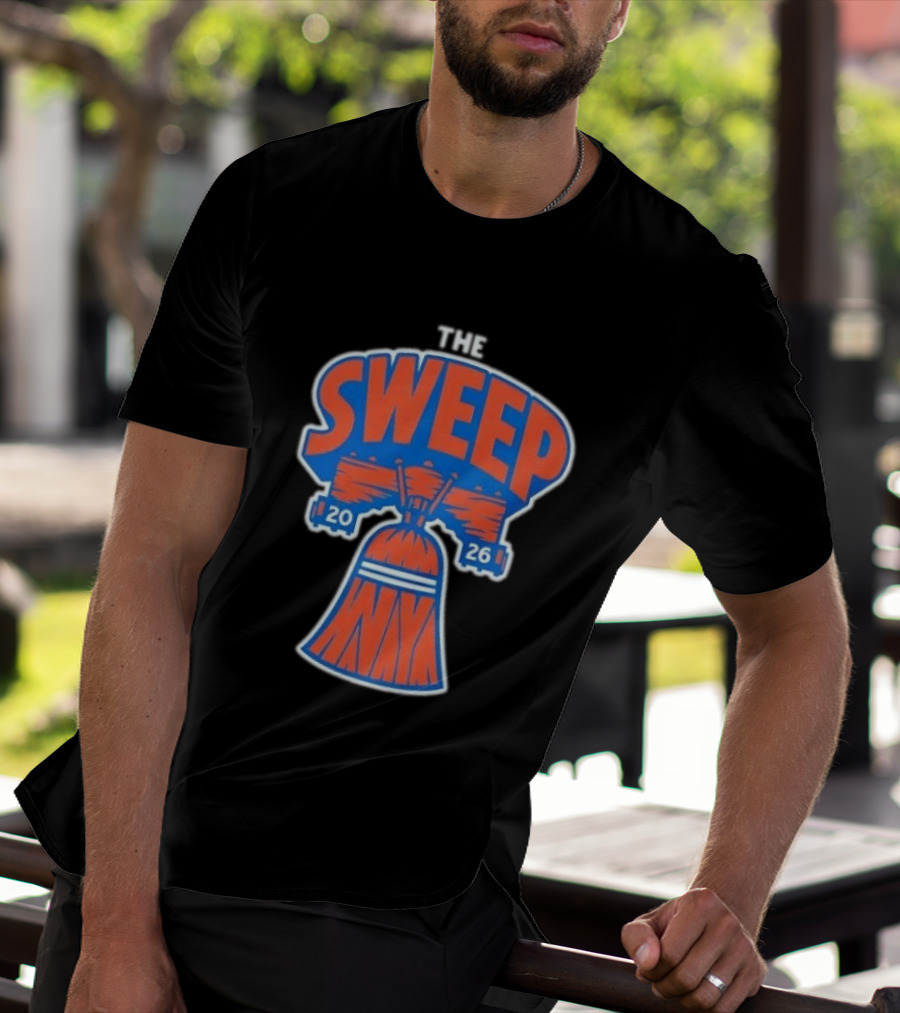 New York Knicks The Sweep 2026 Liberty Bell Motif T-Shirt