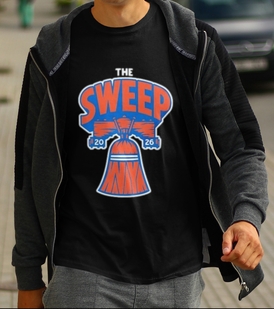 New York Knicks The Sweep 2026 Liberty Bell Motif T-Shirt