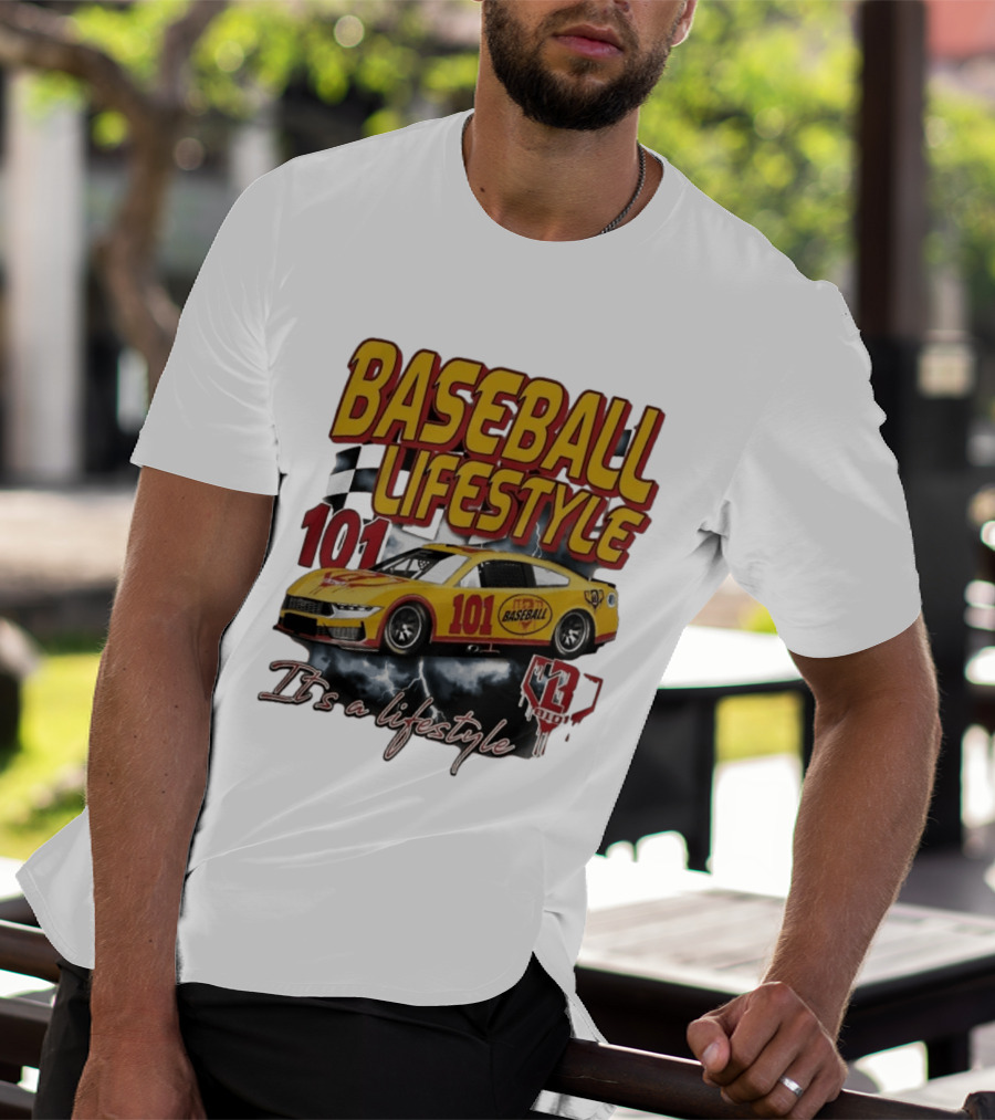 Baseball Lifestyle 101 Racing Car It's A Lifestyle 43RPM T-Shirt