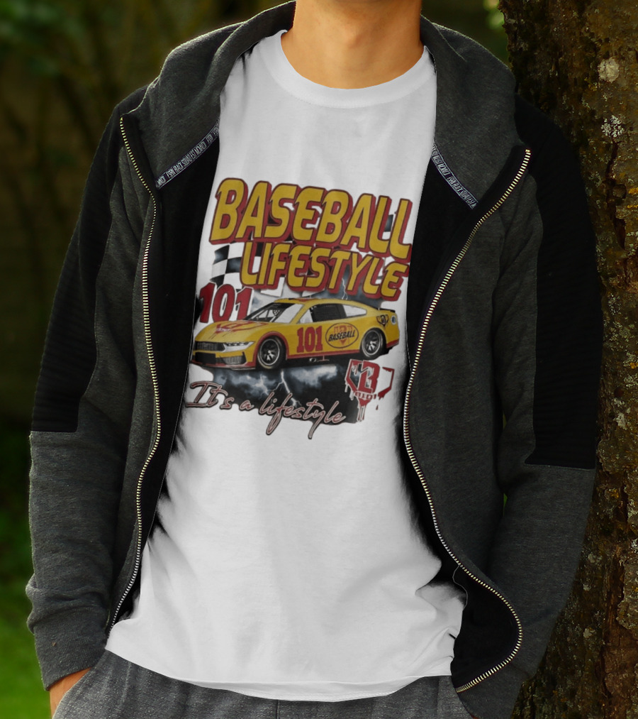 Baseball Lifestyle 101 Racing Car It's A Lifestyle 43RPM T-Shirt
