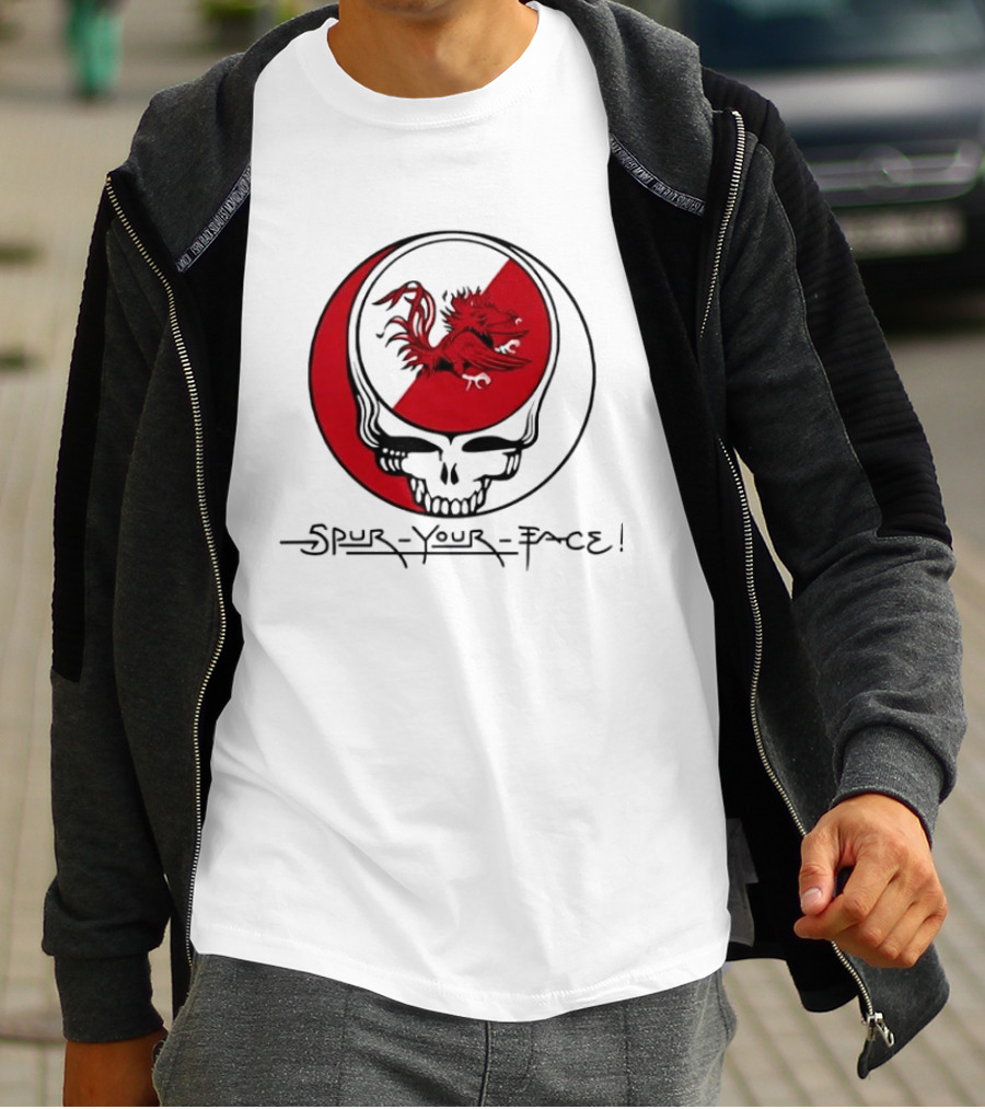 South Carolina Gamecocks Grateful Dead Spur Your Face T-Shirt