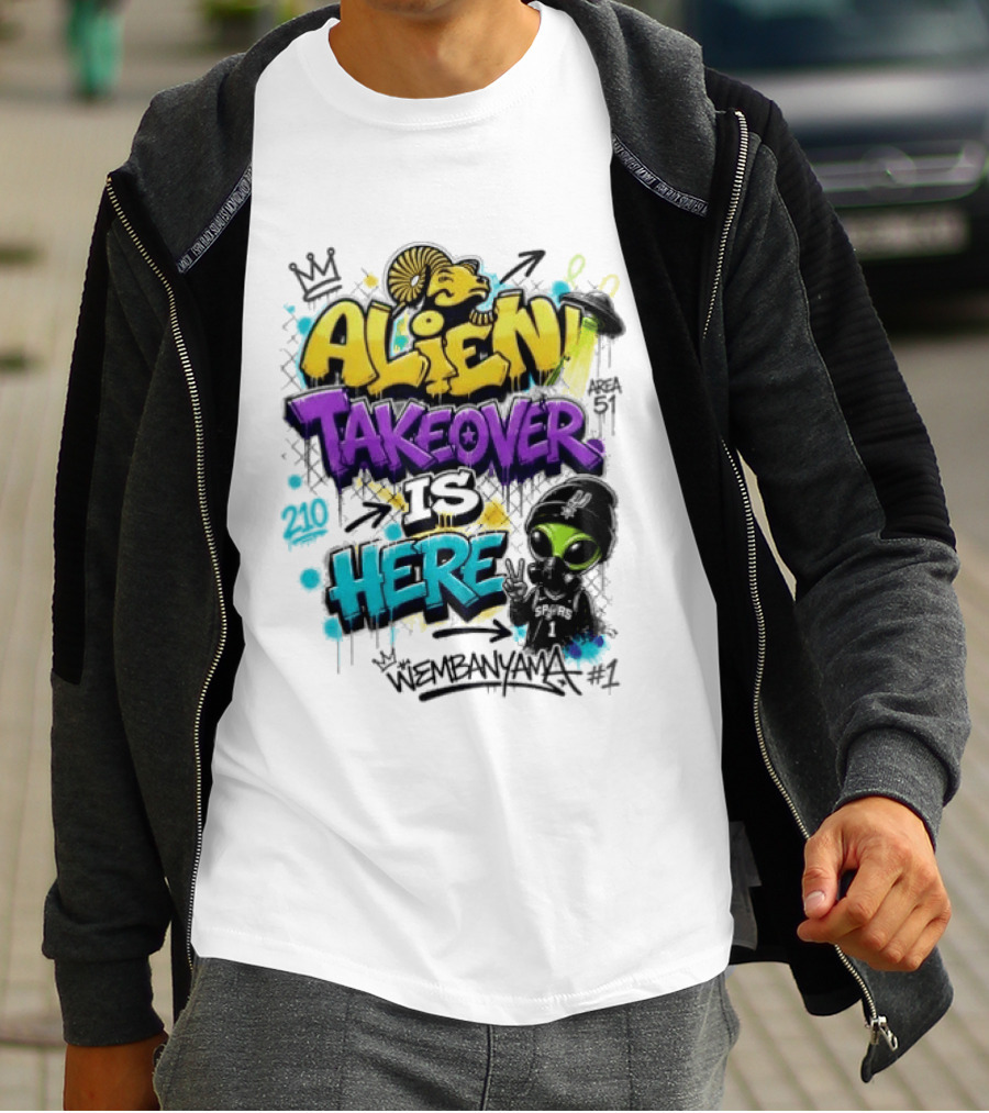 Alien Takeover Is Here Wembanyama T-Shirt
