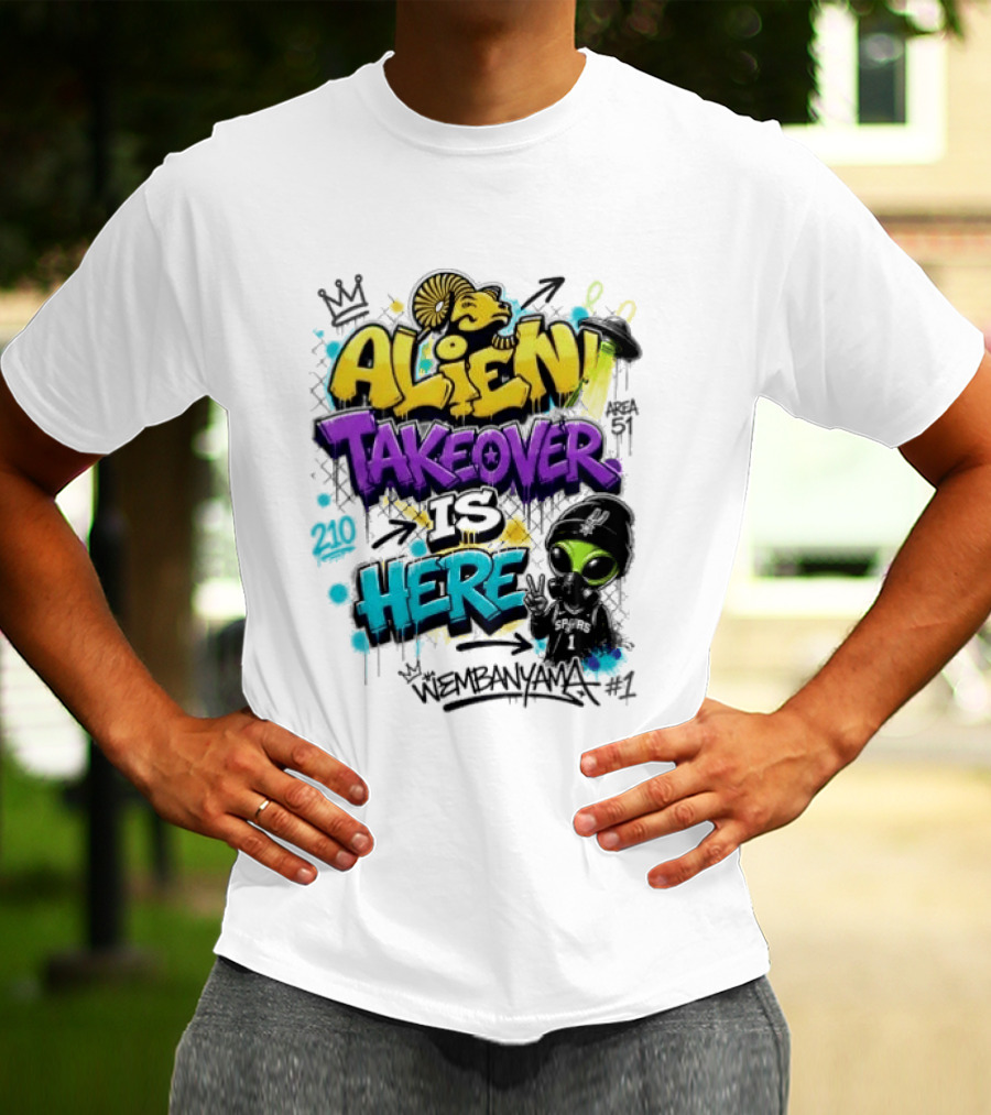 Alien Takeover Is Here Wembanyama T-Shirt