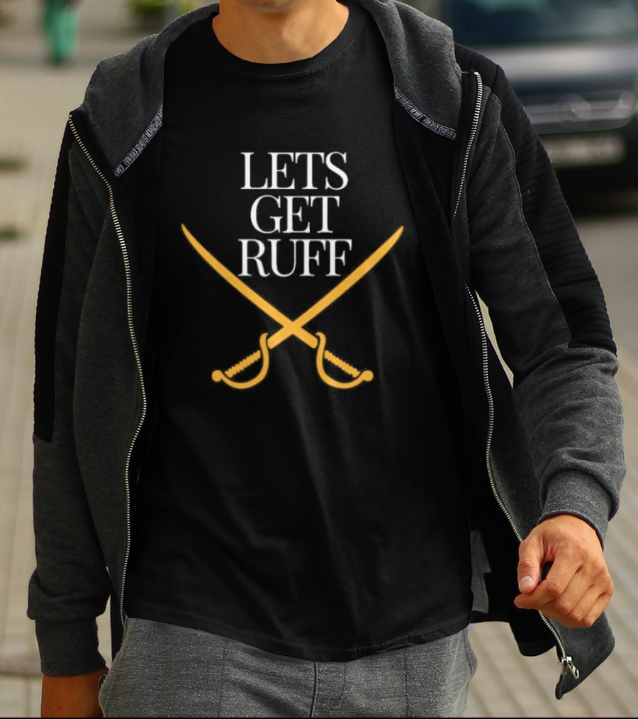 Buffalo Sabres Let's Get Ruff Crossed Sabres T-Shirt