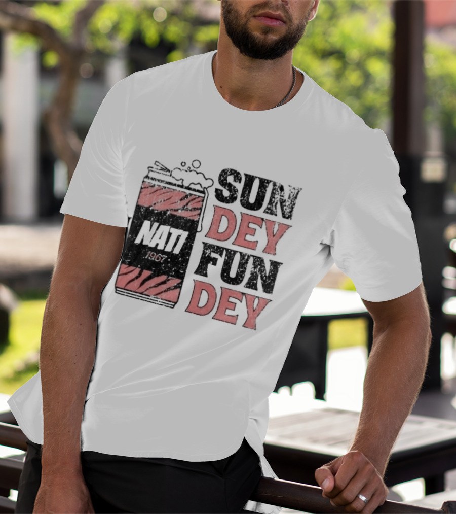 Nati Sunday Funday Cincinnati Bengals Tiger Stripes Football Fan Gear T-Shirt