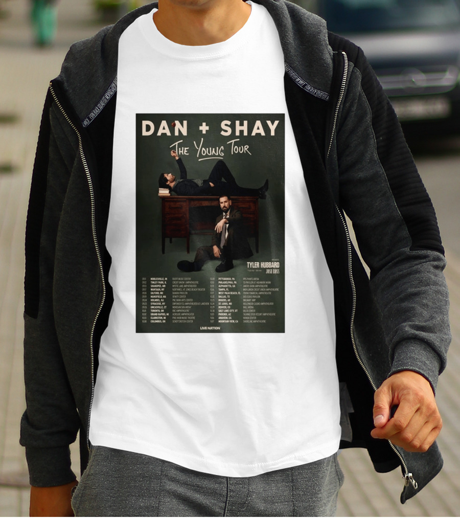Dan Shay The Young Tour 2026 Tyler Hubbard Josh Ross Live Nation T-Shirt
