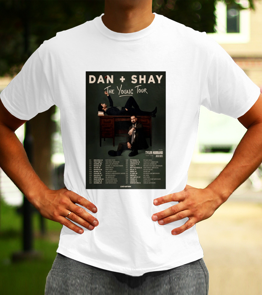 Dan Shay The Young Tour 2026 Tyler Hubbard Josh Ross Live Nation T-Shirt