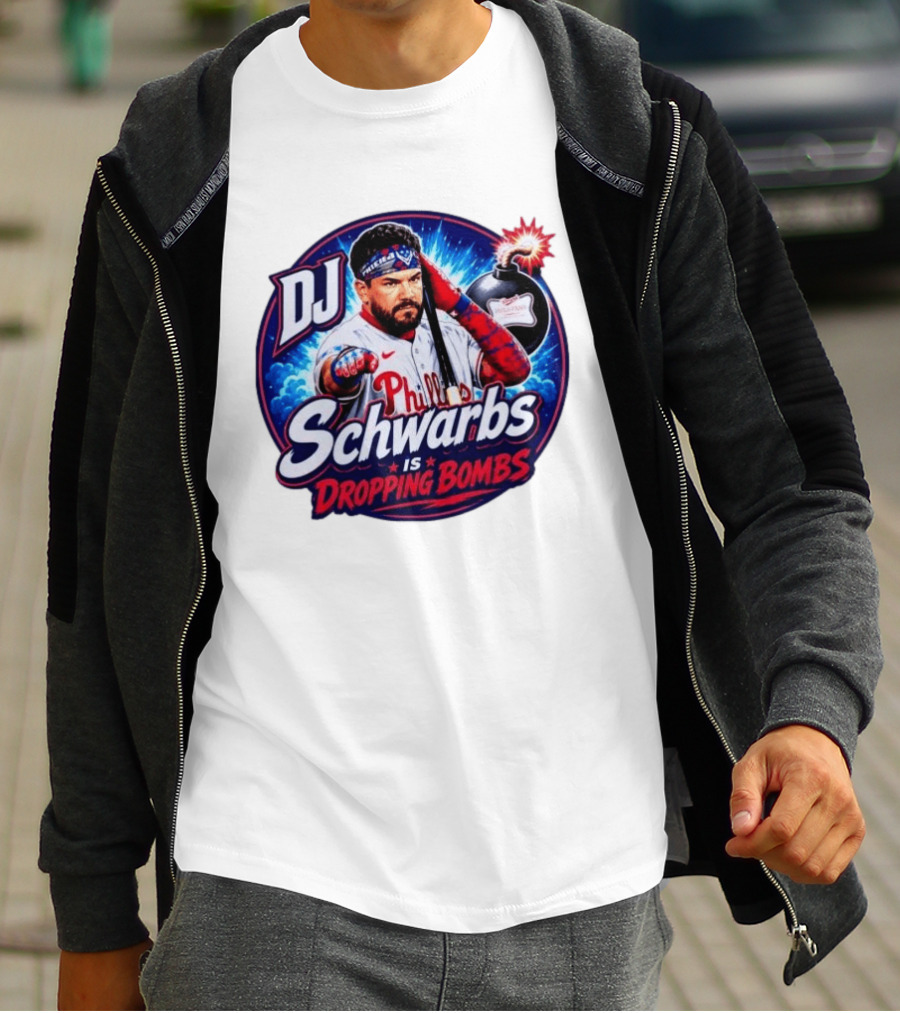DJ Schwarbs Phillies Dropping Bombs T-Shirt