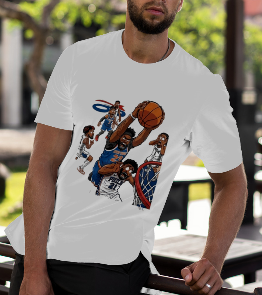 Josh Hart Monster Dunk New York Knicks Basketball Player Epic Slam T-Shirt