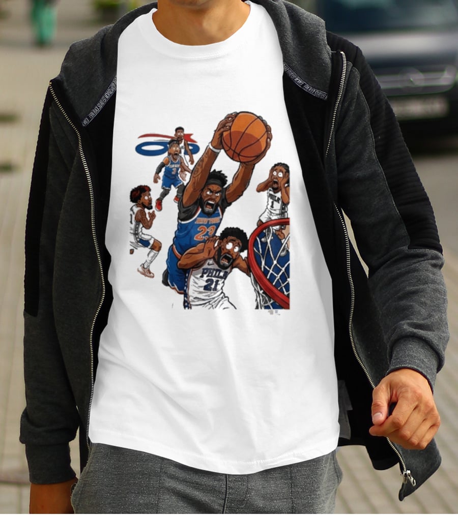 Josh Hart Monster Dunk New York Knicks Basketball Player Epic Slam T-Shirt
