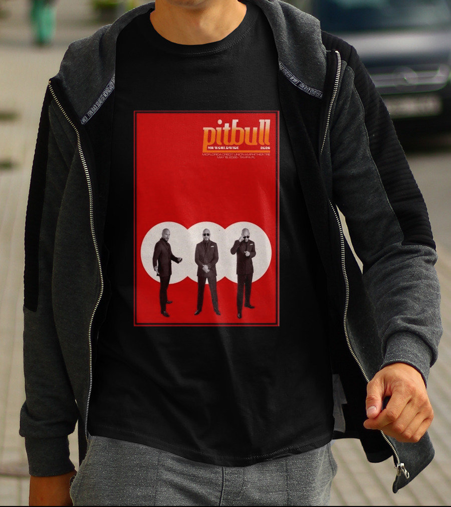Pitbull Mr. Worldwide 2026 MidFlorida Credit Union Amphitheatre May 16 Tampa FL T-Shirt