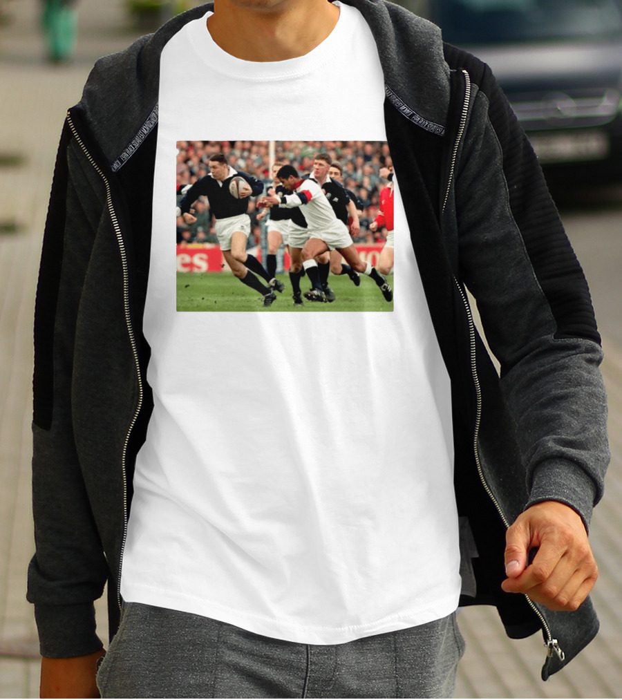 Scott Hastings Iconic Scotland Rugby Moment With Brother Gavin Against England T-Shirt