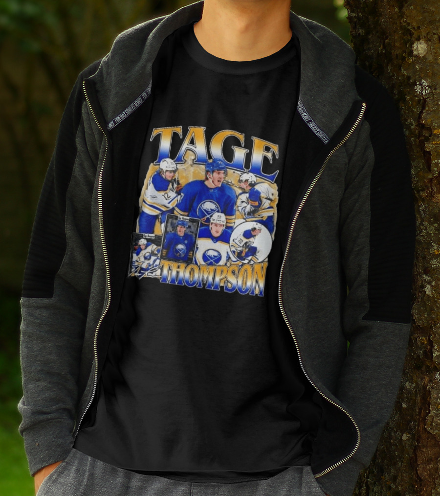 Tage Thompson Buffalo Sabres Hockey Collage T-Shirt