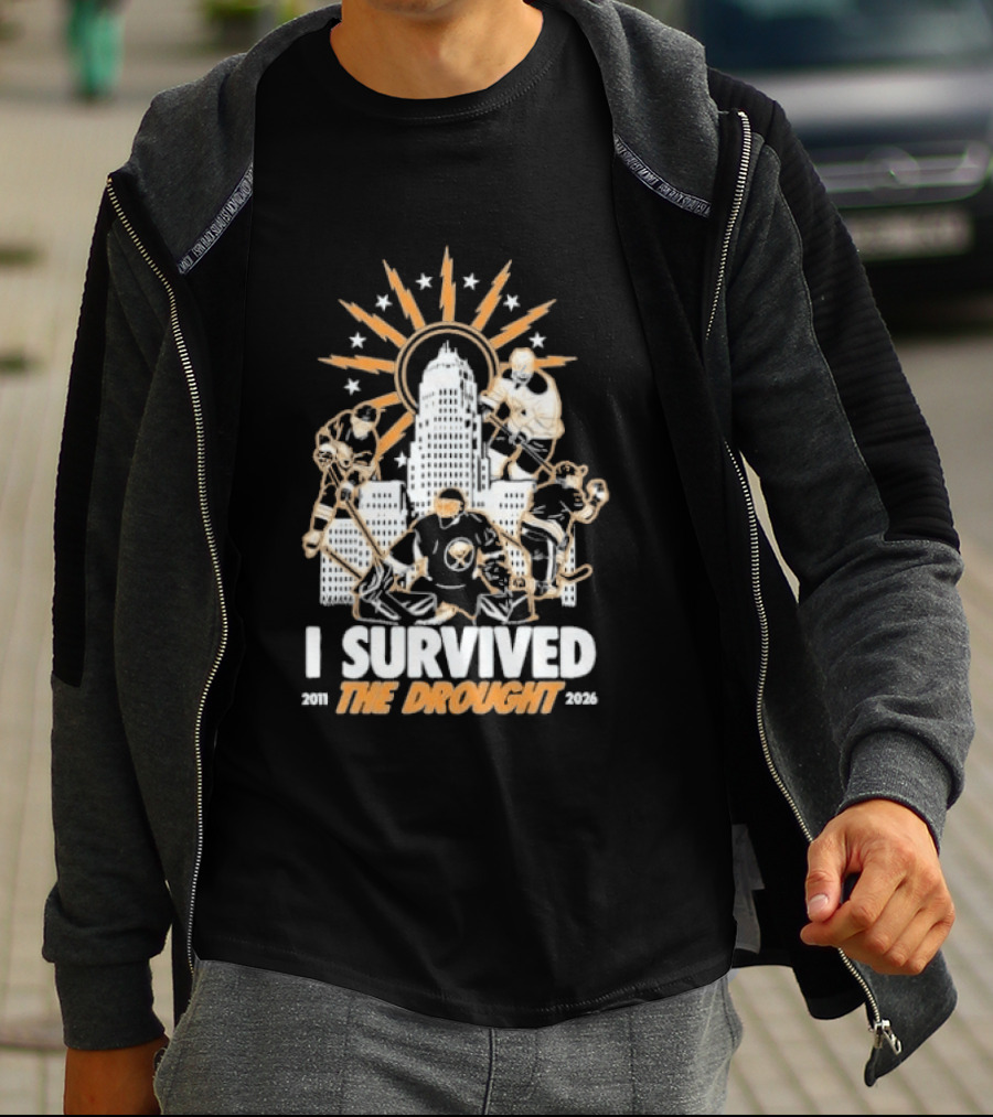 Buffalo Sabres I Survived The Drought 2011 2026 Iconic Hockey Celebration T-Shirt