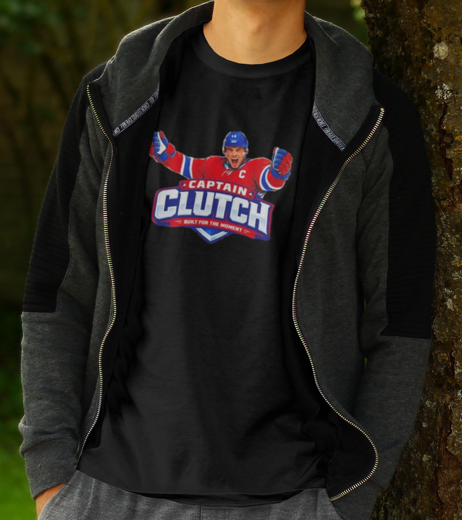 Nick Suzuki Captain Clutch Built For The Moment Montreal Canadiens T-Shirt