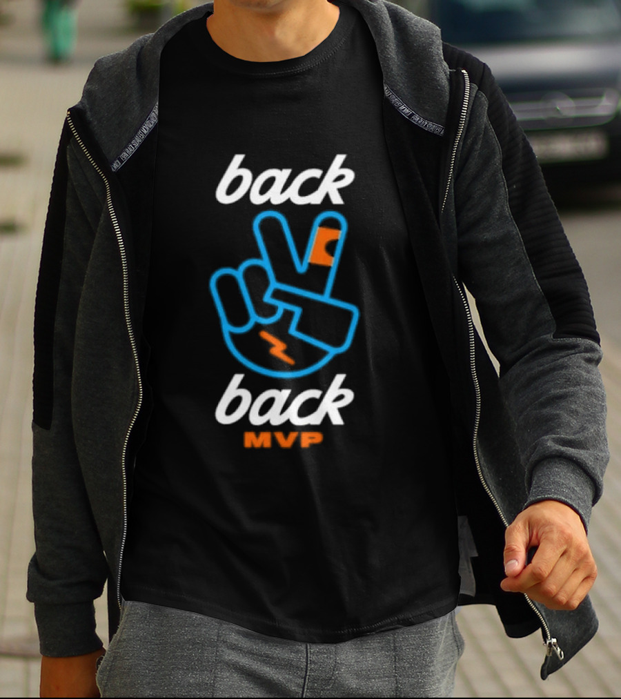 Back 2 Back MVP Piece Hand Shai Gilgeous Alexander T-Shirt