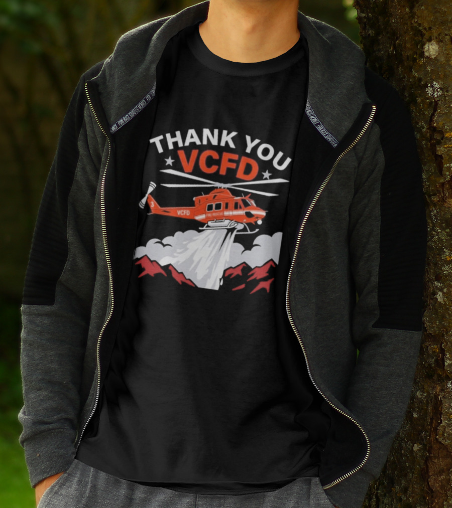 Thank You VCFD Helicopter Rescue T-Shirt