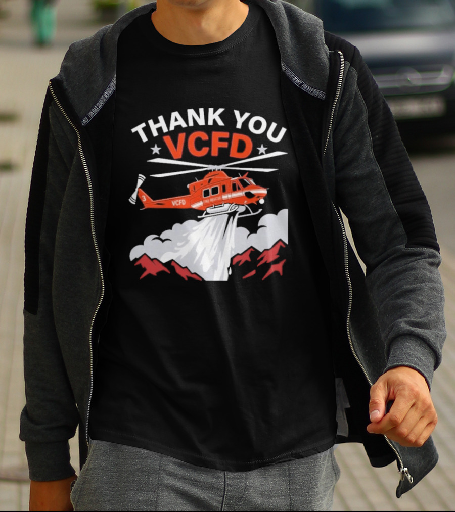 Thank You VCFD Helicopter Rescue T-Shirt