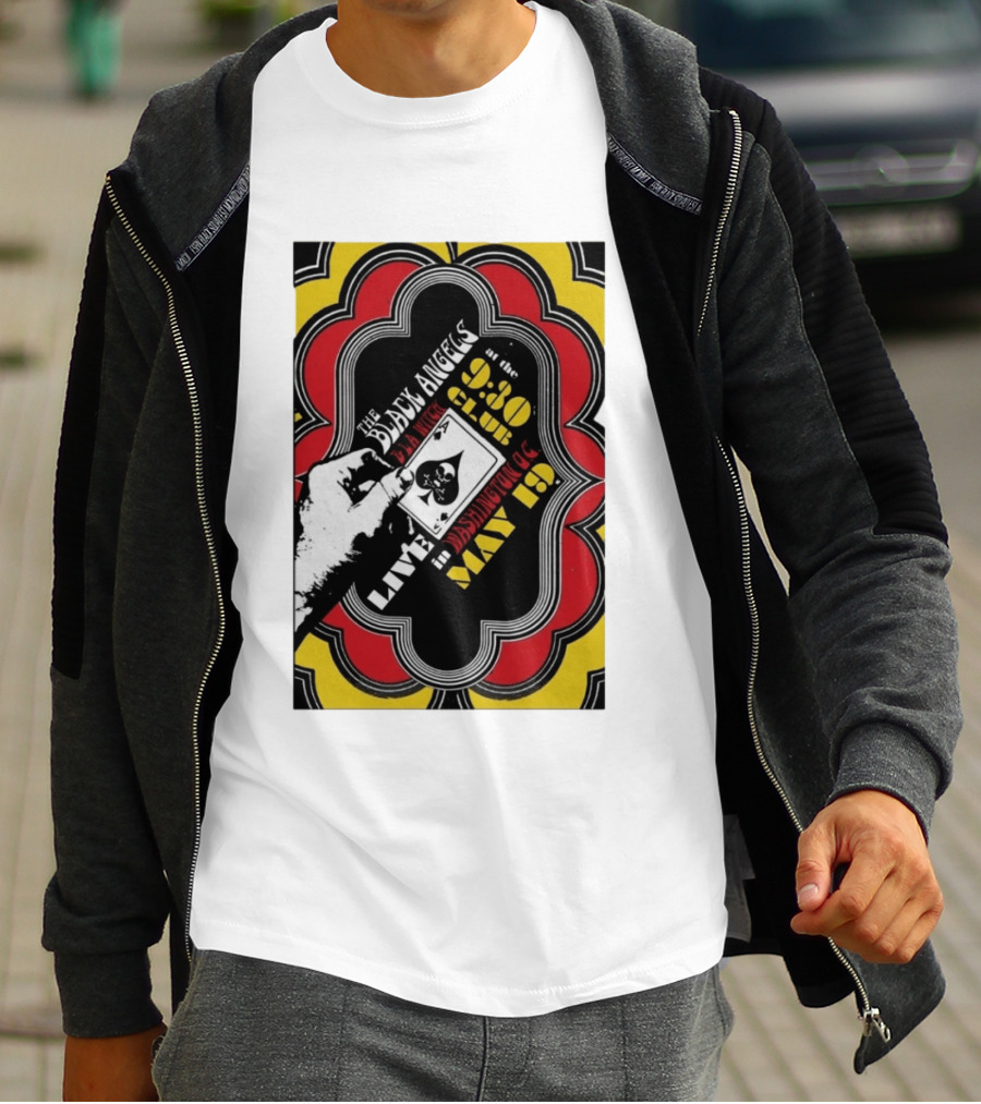 The Black Angels Live Washington D.C. May 19 Playing Card T-Shirt