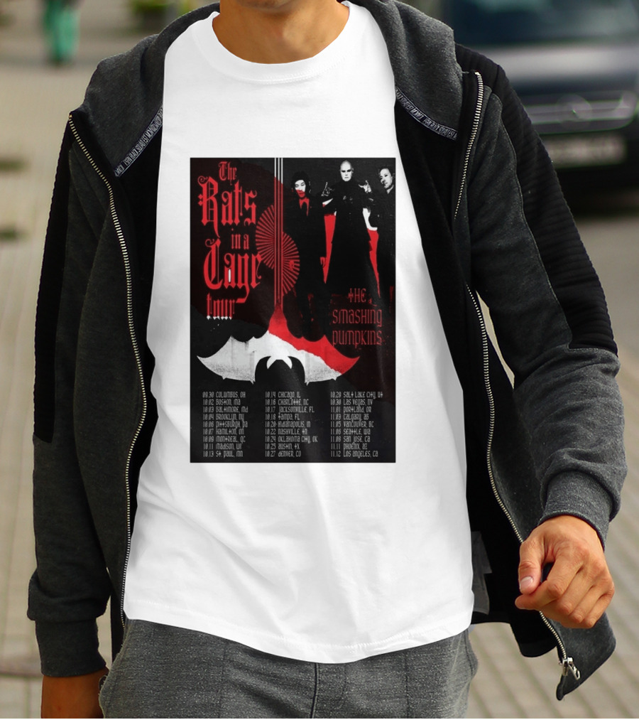 The Smashing Pumpkins Rats In A Cage Tour 2026 T-Shirt