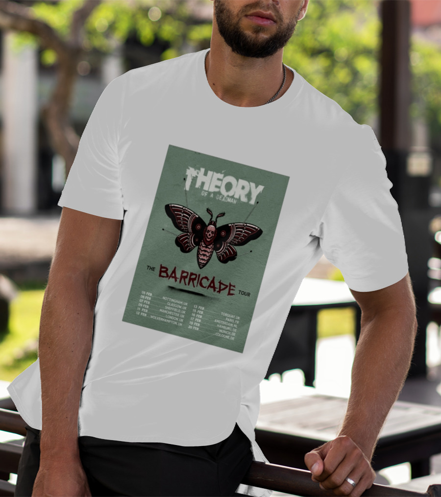 Theory Of A Deadman The Barricade Tour 2027 Dates And Locations T-Shirt