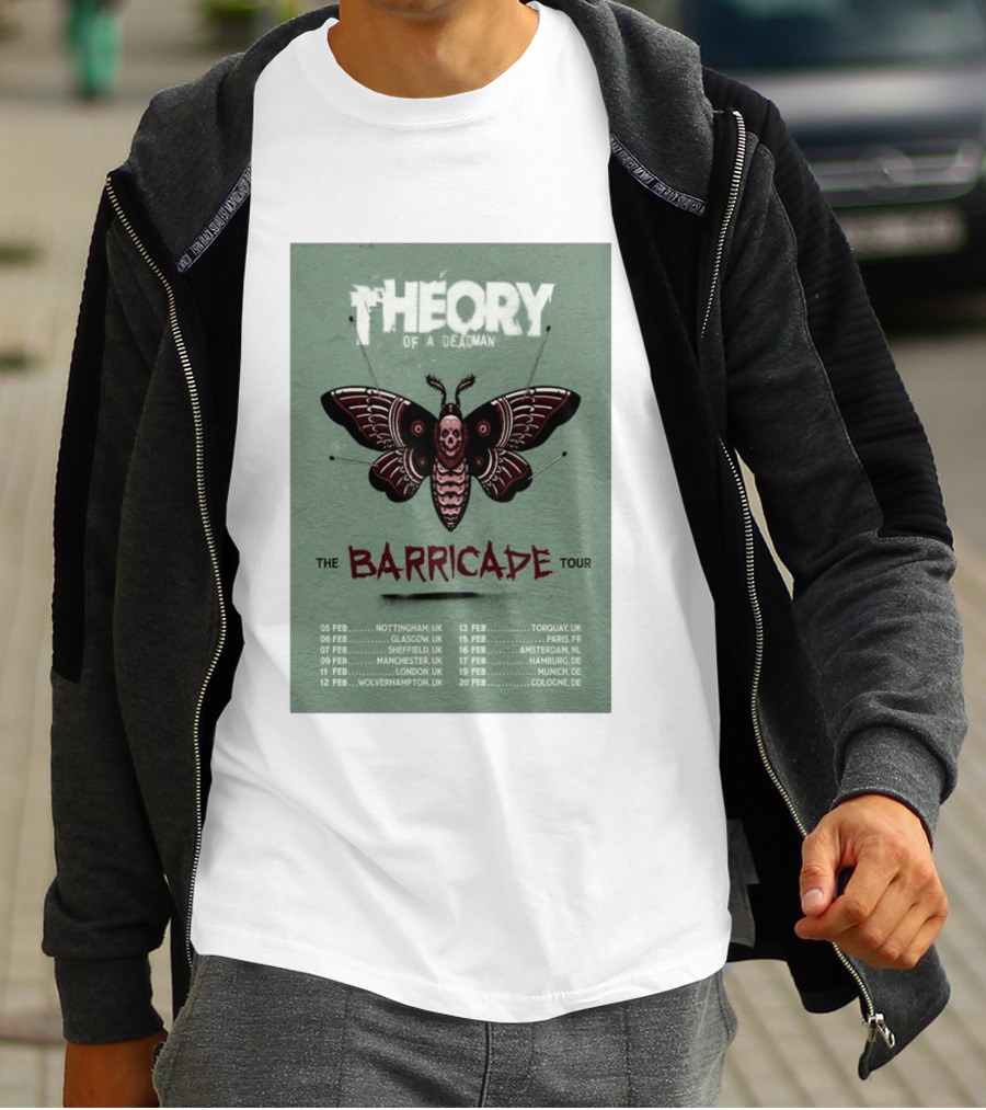 Theory Of A Deadman The Barricade Tour 2027 Dates And Locations T-Shirt