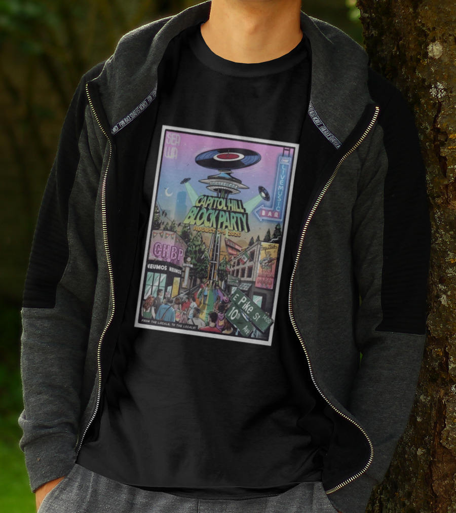Capitol Hill Block Party 2026 Seattle Live Music August 5 9 T-Shirt
