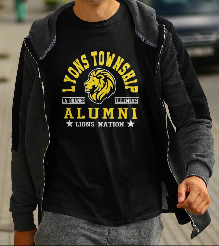 Lyons Township La Grange Illinois Alumni Lions Nation T-Shirt