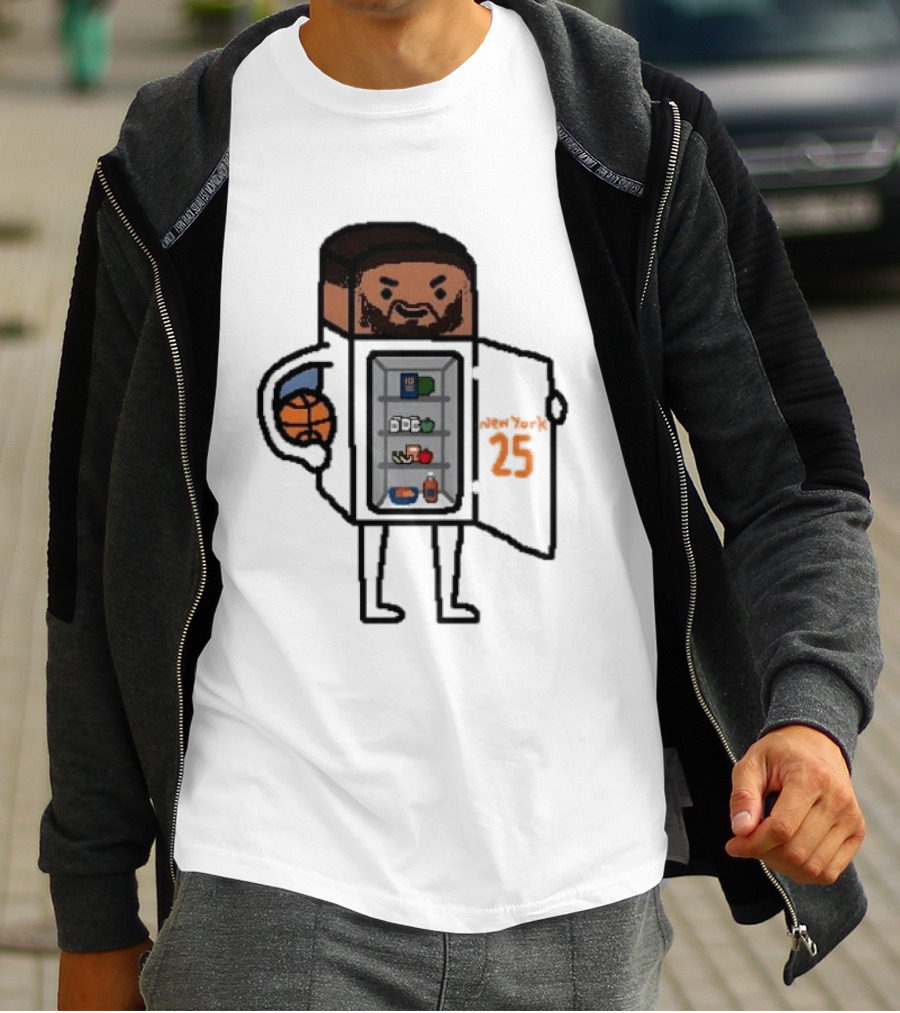 Mikal Bridges Fridge Doodle Knicks Basketball T-Shirt