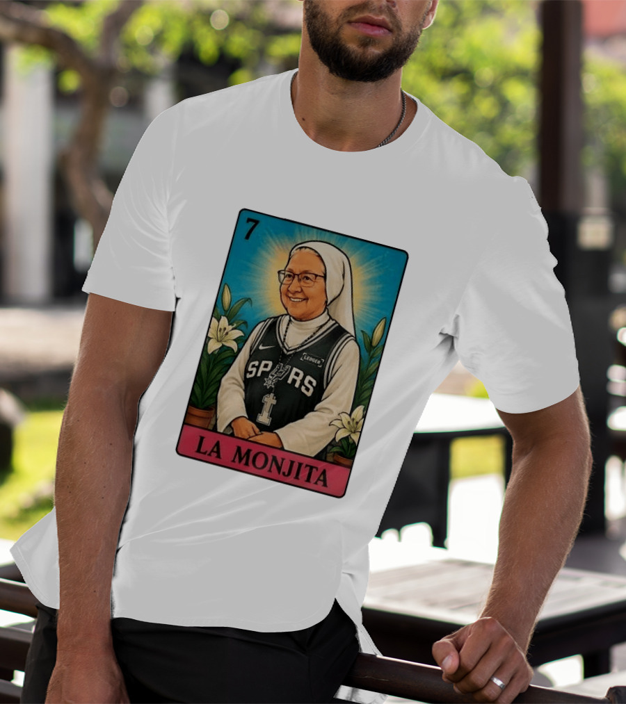 Salesian Sisters La Monjita Spurs Basketball Legend T-Shirt