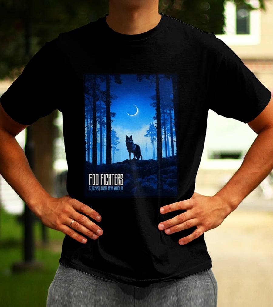 Foo Fighters 17 June 2026 Allianz Arena Munich Germany The Wolf T-Shirt