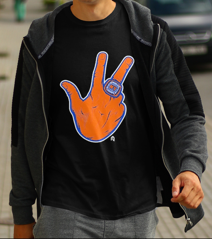 World Champion NY Ring Finger Gesture T-Shirt