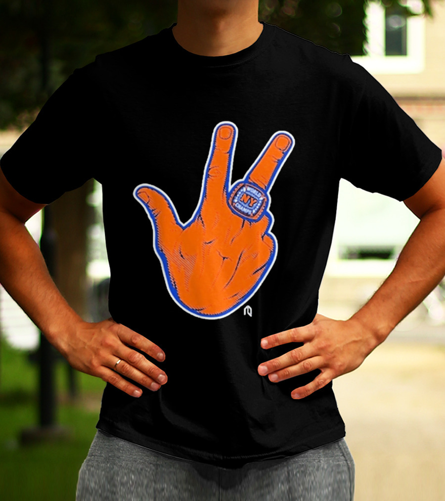 World Champion NY Ring Finger Gesture T-Shirt