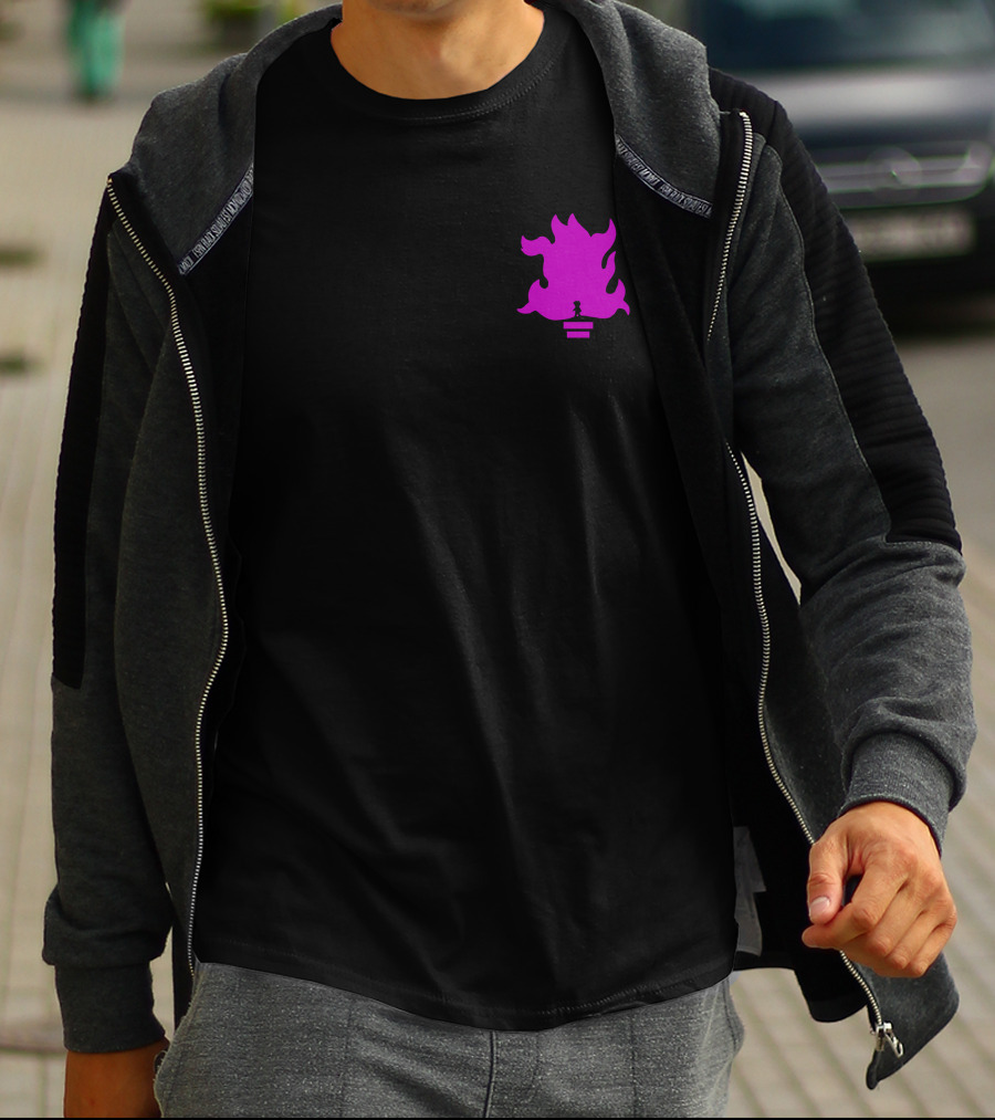 Lil Grian Purple Torch Flame Pixel T-Shirt