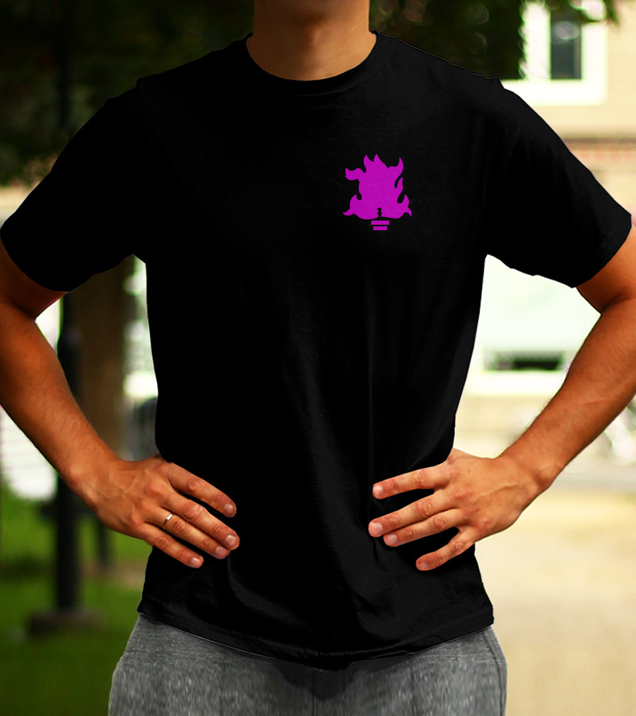 Lil Grian Purple Torch Flame Pixel T-Shirt