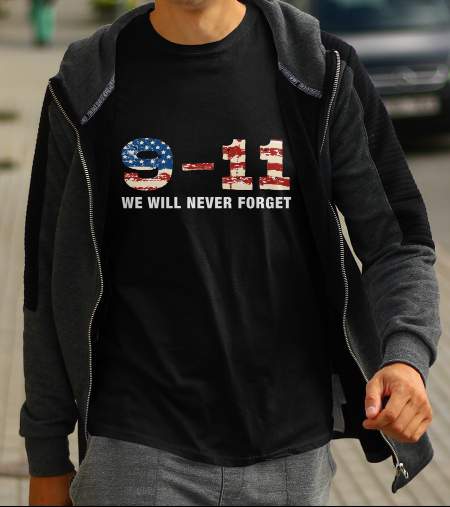 9-11 We Will Never Forget T-Shirt