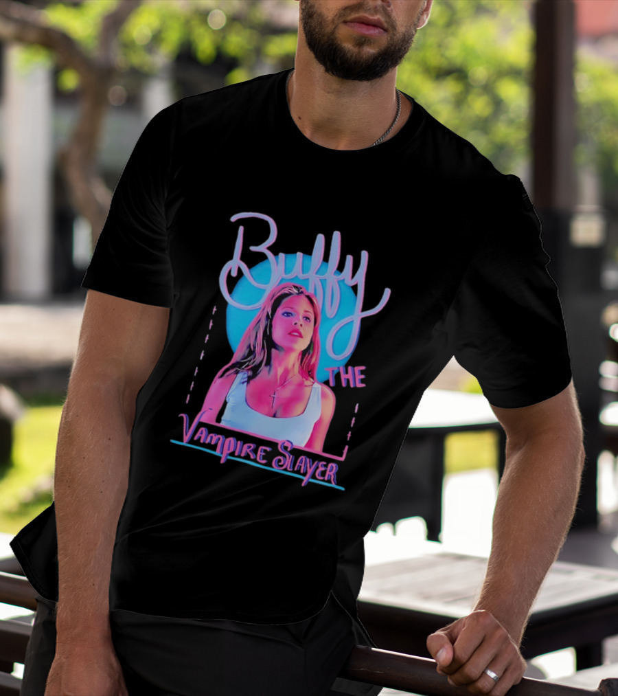 Buffy The Vampire Slayer Sarah Michelle Gellar 90s Nostalgia Fashion Icon Retro 90s T-Shirt